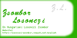 zsombor losonczi business card
